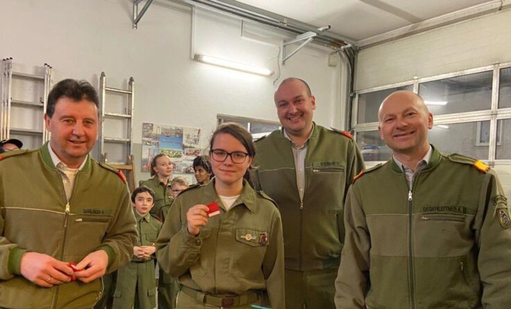 Die Feuerwehrjugend konnte die Erprobung erfolgreich meistern. (Foto: FF Kremsmünster)
