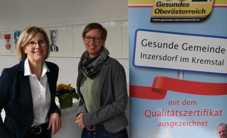 AK-Leiterin Ingrid Kronegger und die Referentin Eva Hagmair. (Foto: Gesunde Gemeinde Inzersdorf)
