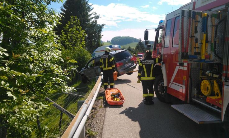 Die Leitplanke verhinderte den Absturz eines Pensionisten. (Foto: Fotokerschi.at / Kerschbaummayr)