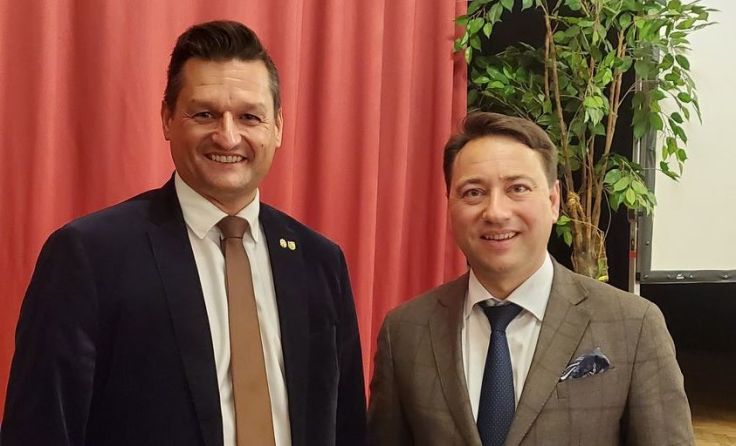 (v.l.) Michael Gruber und Manfred Haimbuchner (Foto: FPÖ)