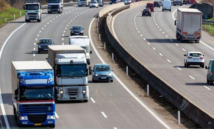 Auf der Pyhrnautobahn sind viele Lastkraftwagen unterwegs. (Symbolfoto: Wodicka)