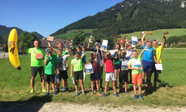 Bei der Siegerehrung des „Olympia für Kids“-Sportcamps (Foto: LAC Nationalpark Molln)