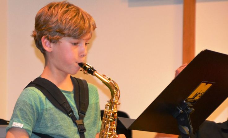 Ein Schüler der Musikmittelschule Kirchdorf (Foto: digi TNMS-MMS Kirchdorf)