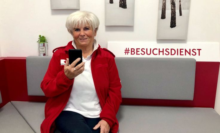 Besuchsdienst-Mitarbeiterin Gertraud Fellinger aus Micheldorf. (Foto: Rotes Kreuz Kirchdorf)