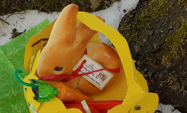 Die Volksschulkinder bastelten ihre Osterkörbe selbst. (Foto: Thomas Müller)