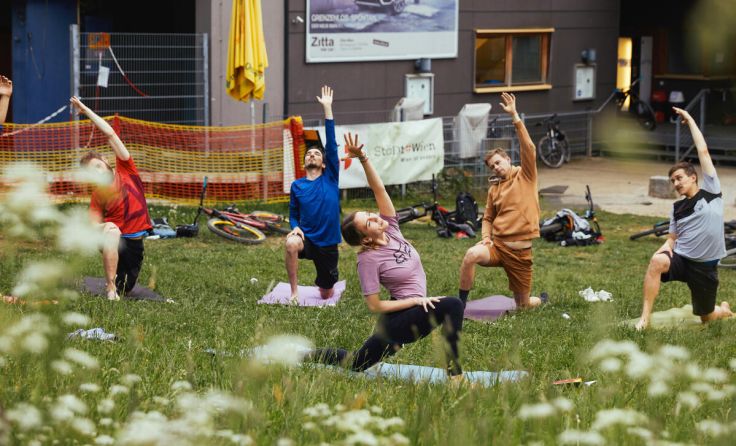Mountainbiken und Yoga lässt sich gut verbinden. (Foto: Bike & Balance)