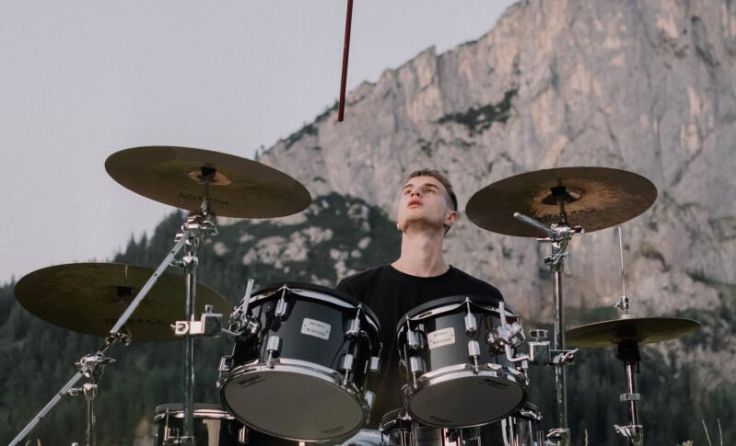 Drum-Session auf der Wurzeralm mit Paul Stöckler (Foto: privat)