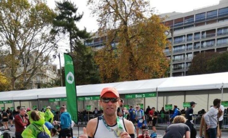 Hermann Grall beim Marathon de Paris. (Foto: Privat)