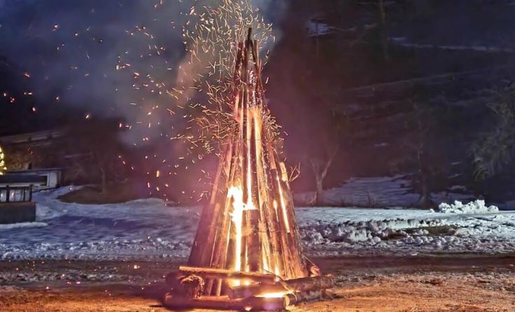 Das Sonnwendfeuer der Naturfreunde Steyrling/Klaus (Foto: NF Steyrling/Klaus)