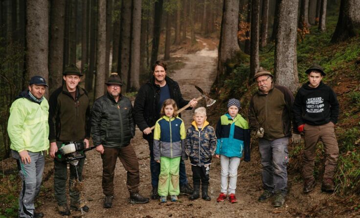 Für jeden Oberschlierbacher wurde eine Eiche gepflanzt. (Foto: Christoph Weiermair)