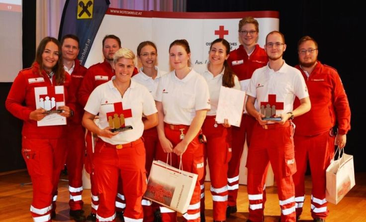 Sieger Bronze: Das Team Enns 1 überzeugte in der Bronze-Wertung. (Foto: OÖRK/Kirchdorf)