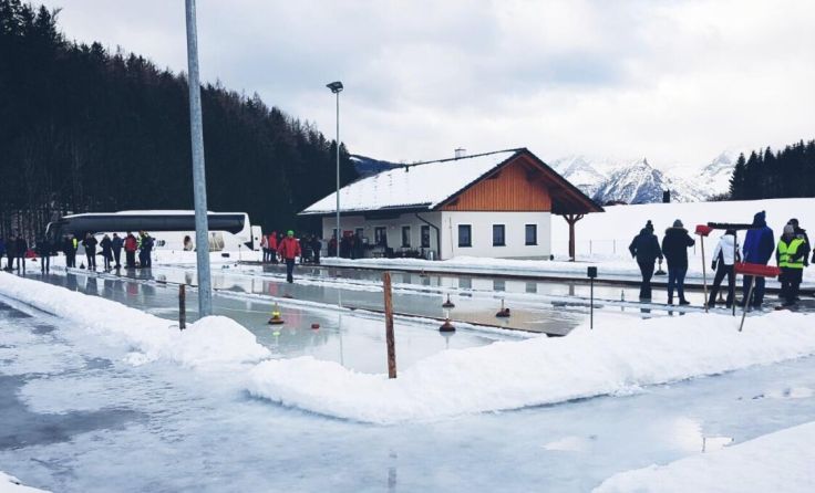 Eisstockschießen im Waldstation in Vorderstoder (Foto: Sportunion Vorderstoder)