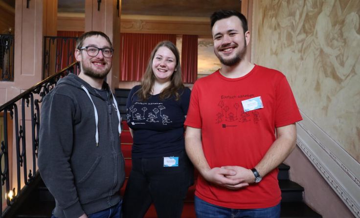 Wiedergewählt: David Hinterberger, Valentina Bergmair, Samuel Haijes (v. l.) (Foto: Jana Hofer)