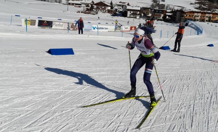 Biathletin Rosaly Stollberger zeigte in Italien ihr Können. (Foto: privat)