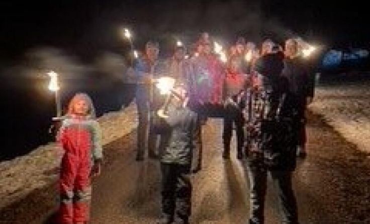 Fackelwanderung in Rosenau (Foto: Gesunde Gemeinde Rosenau)