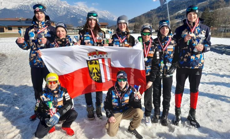 Stolze Medaillenträger bei der ÖM in Leogang. (Foto: Laura Hochreither)