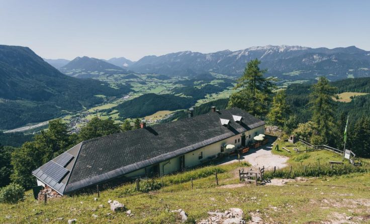 Blick auf die Hofalm und das Garstnertal (Foto: Ingrid Lindlbauer)