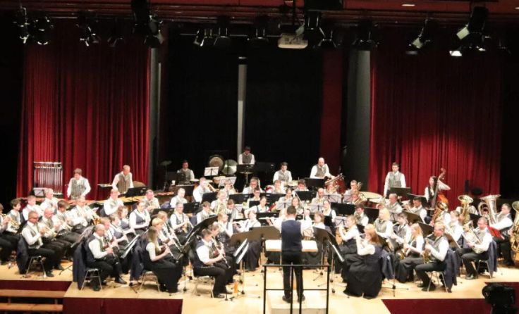 Die Stadtkapelle Kirchdorf am Weg zu mehr als 97 Punkten. (Foto: OÖBV Kirchdorf/Krems)