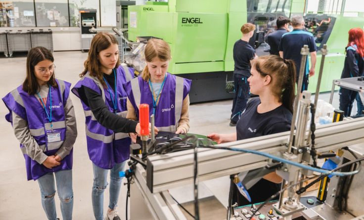 Girls‘ Day bei Greiner (Foto: Greiner AG / Michaela Kraus)