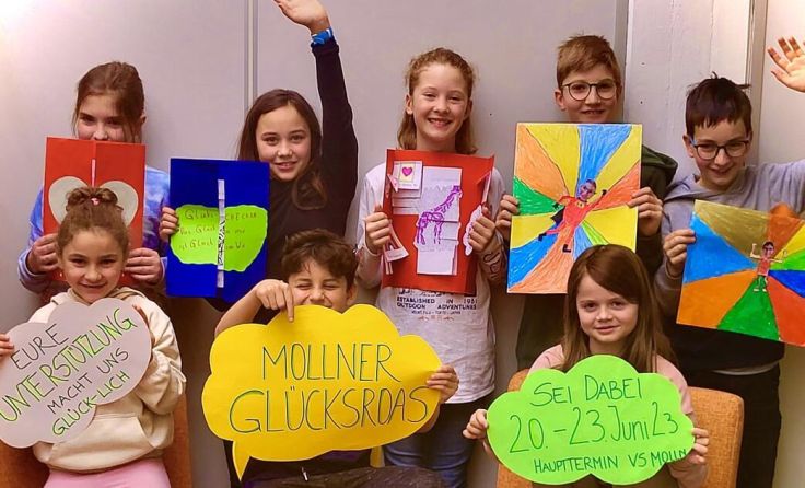Mollns Volksschulkinder sind richtige "Glücks-Checker". (Foto: VS Molln)