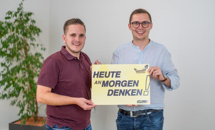 JVP-Bezirksobmann Markus Tempelmayr und JVP-Landesobmann Moritz Otahal (Foto: JVP OÖ)