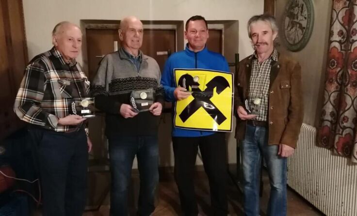 von links: Franz Wimberger, Helmut Kogler, Werner Fussi und Franz Kettenhummer (Foto: Kogler)