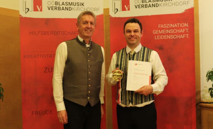Die Stadtkapelle Kirchdorf erspielte eine Goldmedaille. (Foto: OÖBV Kirchdorf)