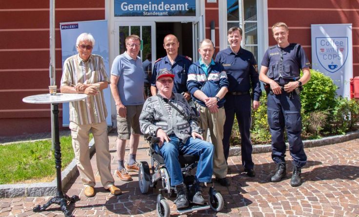 "Coffee with Cops" der Polizeiinspektion Steyrtal in Grünburg (Foto: PI Steyrtal)