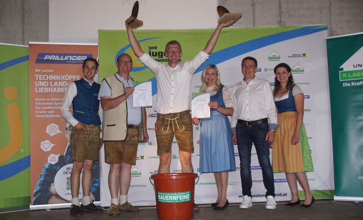 Voller Freude ist der Tagessieger der Herren Gabriel Kirchweger. (Foto: Landjugend OÖ)