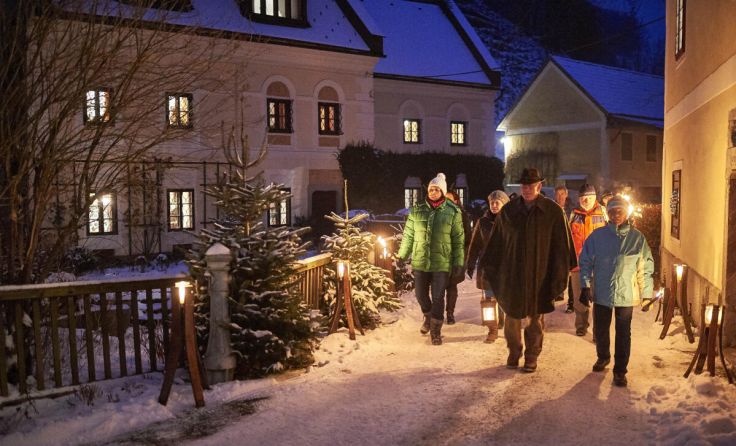 Fackelwanderung in Leonstein (Foto: Verein D’Hammerschmied)