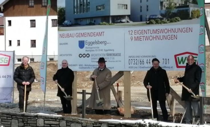  In Eggelsberg entsteht ein neues Gemeindeamt. (Foto: Gemeinde Eggelsberg)