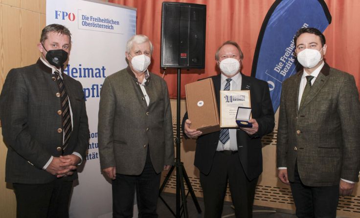 V. l.: David Schießl, Johann Danninger, Johann Scharf und Manfred Haimbuchner (Foto: Sandy Reindl)