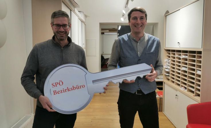 Andreas Penninger übergab die Verantwortung an Andreas Peterlechner. (Foto: SPÖ)