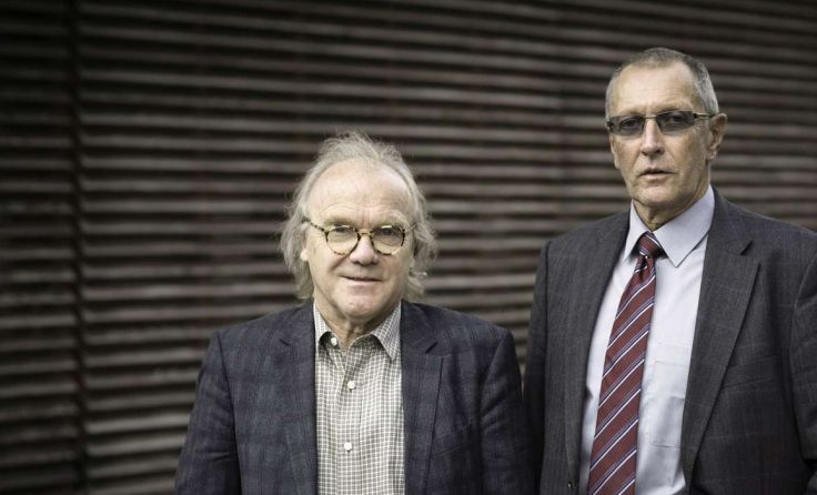 Michael Köhlmeier (v. l.) und Konrad Paul Liessmann besuchen Braunau. Foto: Florian Lechner