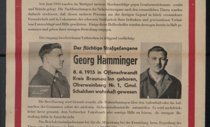 Nach Georg Hamminger, dem Protagonisten des Historiensücks, wurde gefahndet. (Foto: Landesarchiv)