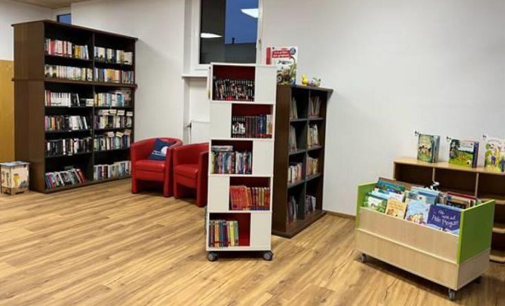 Die neuen Räumlichkeiten der Bibliothek. (Foto: Privat)