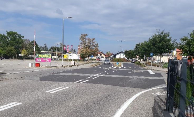 Die Kreuzung Raitfeldstraße – Erlachweg (Foto: basemap.at, PLANUM)