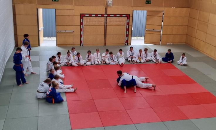 Beim Feriencamp wurde trainiert und gespielt. (Foto: Judo Union Burgkirchen Schwand)