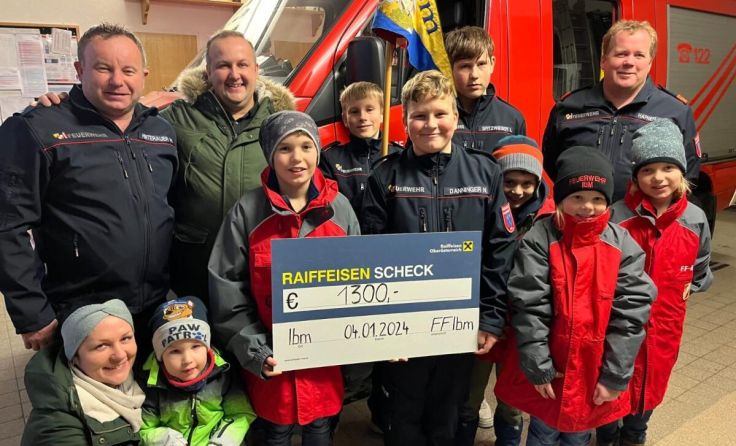 Die Freiwillige Feuerwehr Ibm unterstützt Florian mit 1.300 Euro. (Foto: FF Ibm)