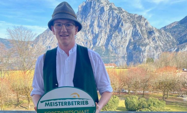 Der Höhnharter Paul Diermair machte seinen Meister in der Forstwirtschaft. (Foto: LFA OÖ)