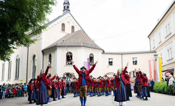 Die Musikkapelle Maria Schmolln feierte ihr 100-jähriges Bestehen. (Foto: Manuela Buchecker)