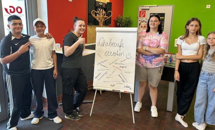 „Lehrberufe erraten“ war die Aufgabe bei einem Workshop im Jugendzentrum. (Foto: ÖGJ)