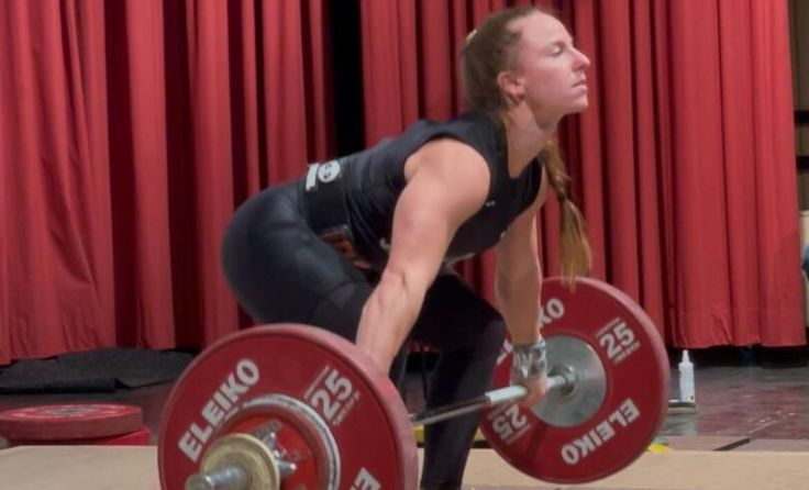 Paula Zikowsky erreichte beim Reißen 86 Kilogramm. (Foto: Conny Högg)