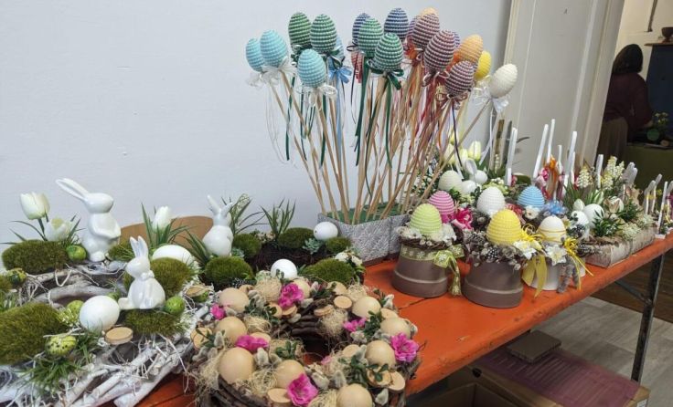 Der Frühlingsmarkt im „Wirt in Stern“ bietet viele bunte Produkte. (Foto: Privat)