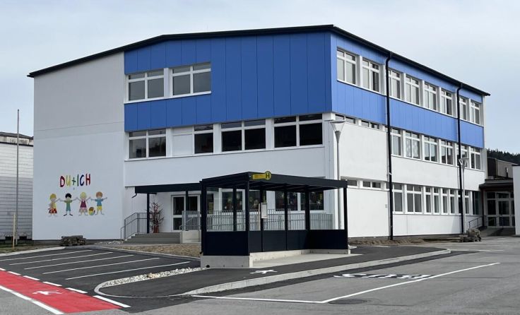 So sieht die neue Volksschule Friedburg aus. (Foto: Gemeinde Lengau)
