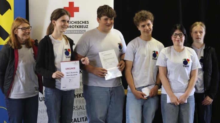 Schüler aus St. Marienkirchen bei Jugendrotkreuz-Landesbewerb erfolgreich
