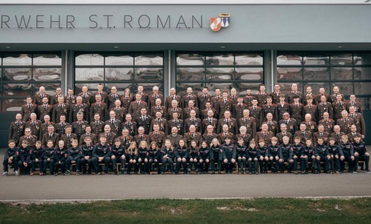 Die Feuerwehr St. Roman hat 161 aktive Mitglieder. (Foto: FF St. Roman/KISAN)