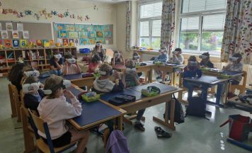 Virtueller Tauchgang durch Wasserwelten begeisterte Schüler in St. Aegidi