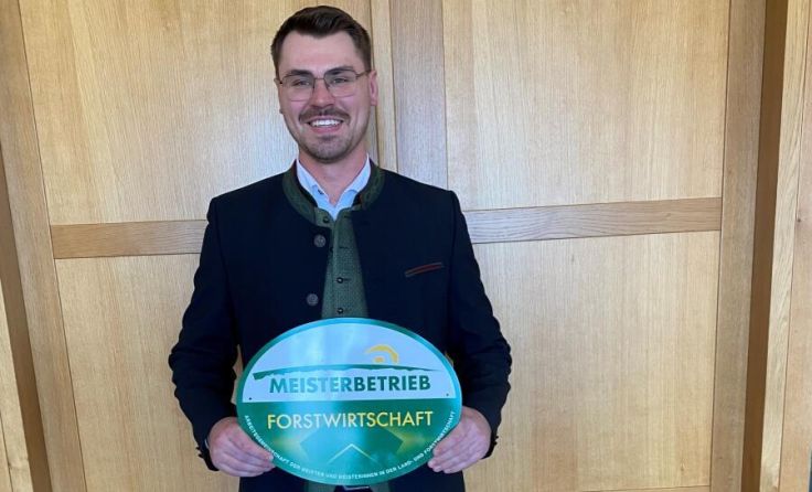 Georg Bruneder aus Taufkirchen wurde als "Meister des Jahres" ausgezeichnet. (Foto: LFA OÖ)
