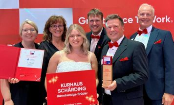 Mehrfach ausgezeichnet: Kurhaus Schärding zählt zu Österreichs besten Arbeitgebern